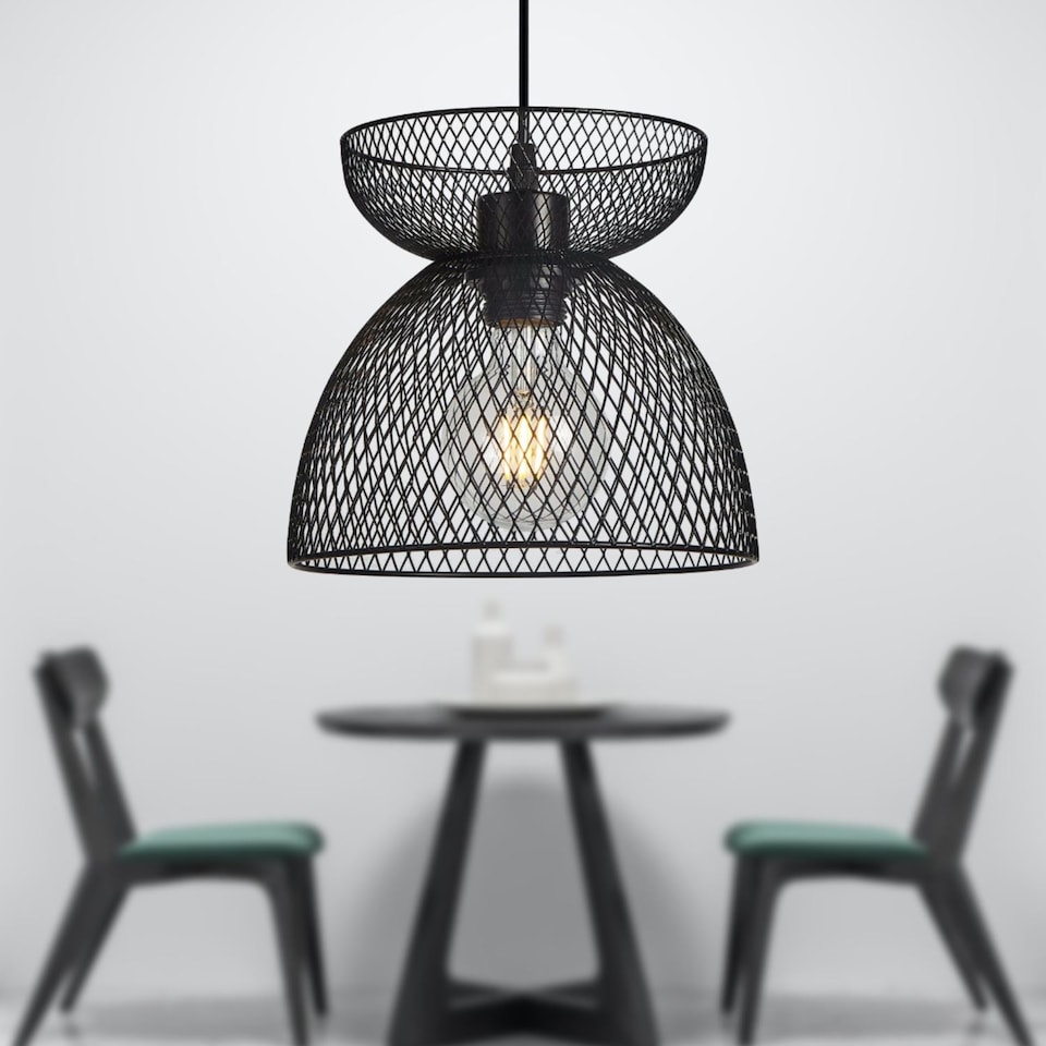 image 1 of Cassidy - Black Ceiling Pendant Flex Suspension Kit for Easy Fit Shades | Black | 1