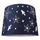 image 1 of Fun Rockets and Stars Childrens-Kids Blue Cotton Bedroom Pendant or Lamp Shade | Blue