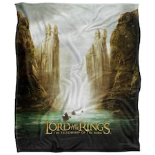 Lord Of The Rings Fellowship Movie Poster Blanket - Multicoloured - One Size