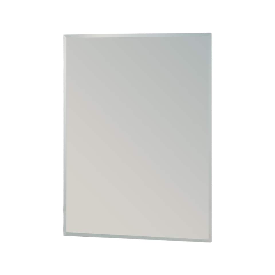 image 1 of Showerdrape Fairmont Rectangular Wall Mounted Frameless Bevelled Edge Bathroom Mirror 60 x 45cm | Chrome | Mirror | 1
