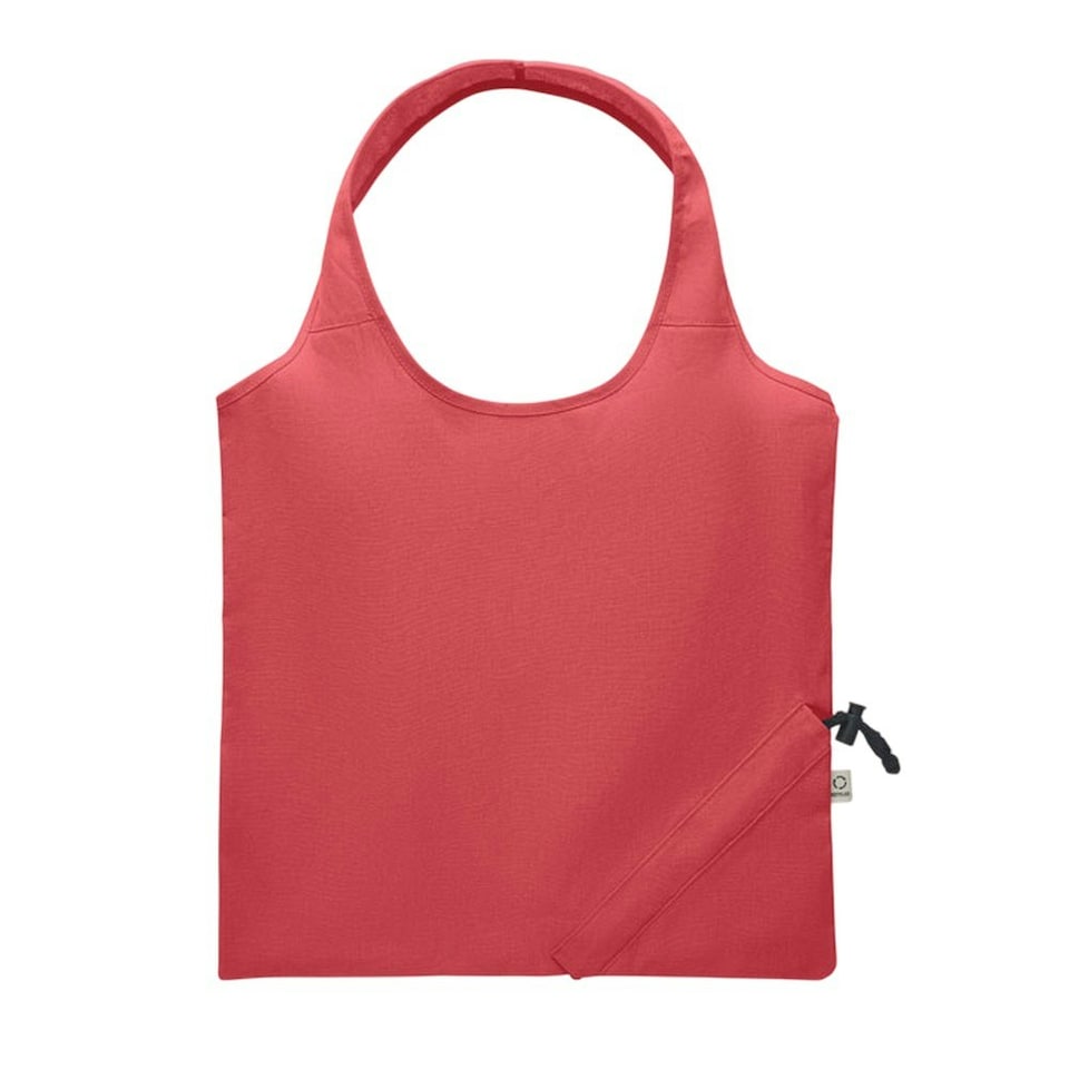 image 1 of MidOcean Carrie Foldable Shopper Bag - Red - One Size Red