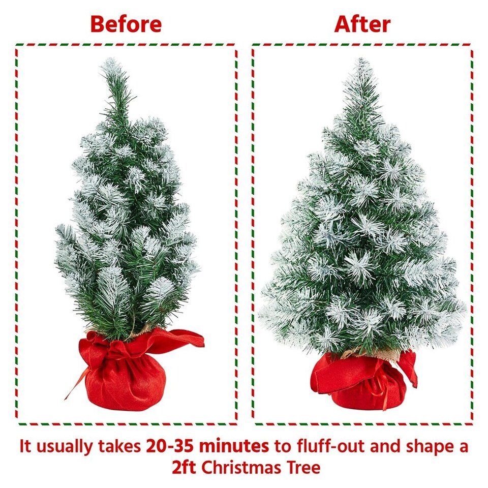 image 1 of Yaheetech Mini Portable Tabletop Christmas Tree