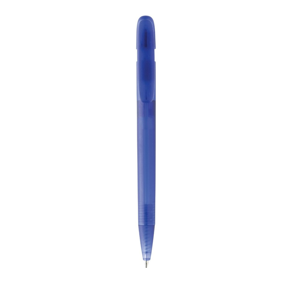image 1 of XD Collection Devin Transparent Recycled ABS Plastic Pen - Blue - One Size