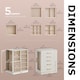 image 8 of Large Jewellery Organiser Box With Storage Drawers White