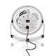 image 3 of Nedis 10cm Mini USB Powered Tilting Desk Fan with Metal Shell and Aluminium Blades, 360° Rotation, On/Off Switch - White