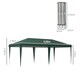 image 5 of Outsunny Pop Up Gazebo 3 x 6m, Foldable Canopy Tent, Height Adjustable Wedding Awning Canopy wCarrying Bag, Green