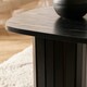 image 2 of OHS Ribbed Curved Home Furniture Living Room Decor Coffee Table | Black
