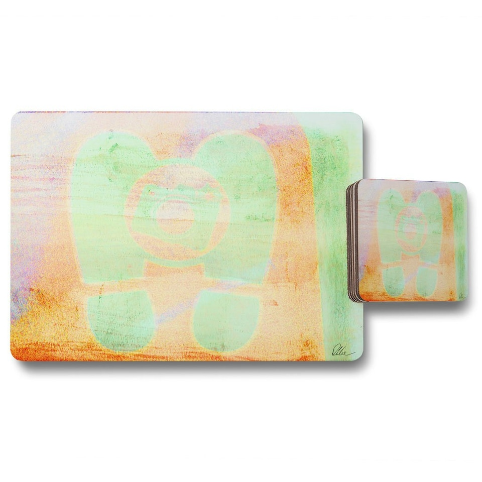 image 1 of feet (Placemat & Coaster Set)