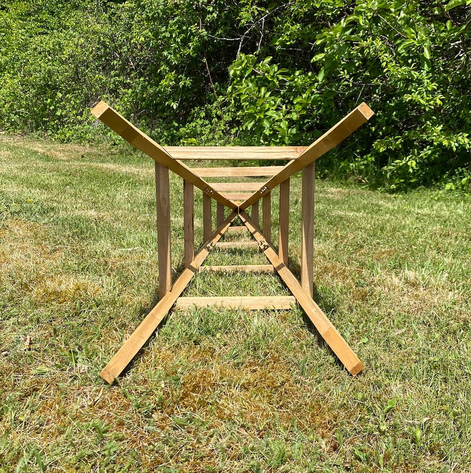 image 1 of Wooden Garden Obelisk Plant Support for Climbers (1.5m tall) - Pack of 2