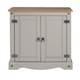image 2 of Mercers Furniture Corona Grey Painted Wax 2 Door Cupboard Sideboard Solid Wood Pine Wooden with Mexican Styling