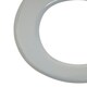 image 4 of Interiors by Premier Matte Grey Toilet Seat With Panel Lid, Toilet Cover With Fixings For Office Use, Oval Bathroom Seat Lid