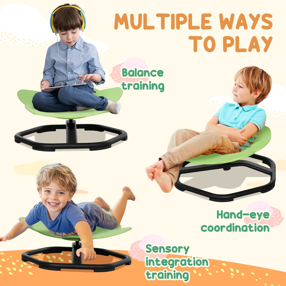 image 1 of AIYAPLAY Spinning Chair for Autism, Sensory Spinning Chair