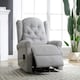 image 3 of Crawley Electric Lift-Assist Riser Recliner - Light Grey