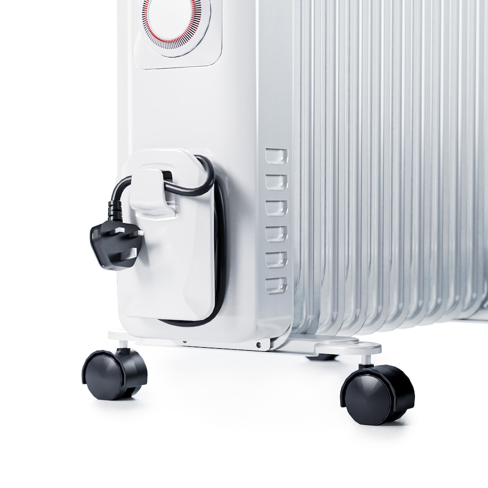 image 1 of Pro Breeze 2500W Compact Oil Filled Radiator Heater with 11 Fins and Thermostat Control