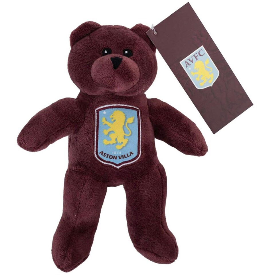 image 1 of Aston Villa FC Mini Bear Plush Toy - Claret - One Size