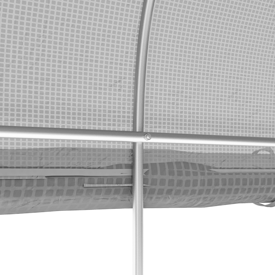 image 1 of Outsunny 3 x 2m Walk-in Tunnel Greenhouse, Roll Up Sidewalls, Mesh Door