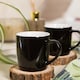image 7 of Argon Tableware Coloured Coffee Mugs - 350ml - Black - Pack of 2 | Black | Black | 2