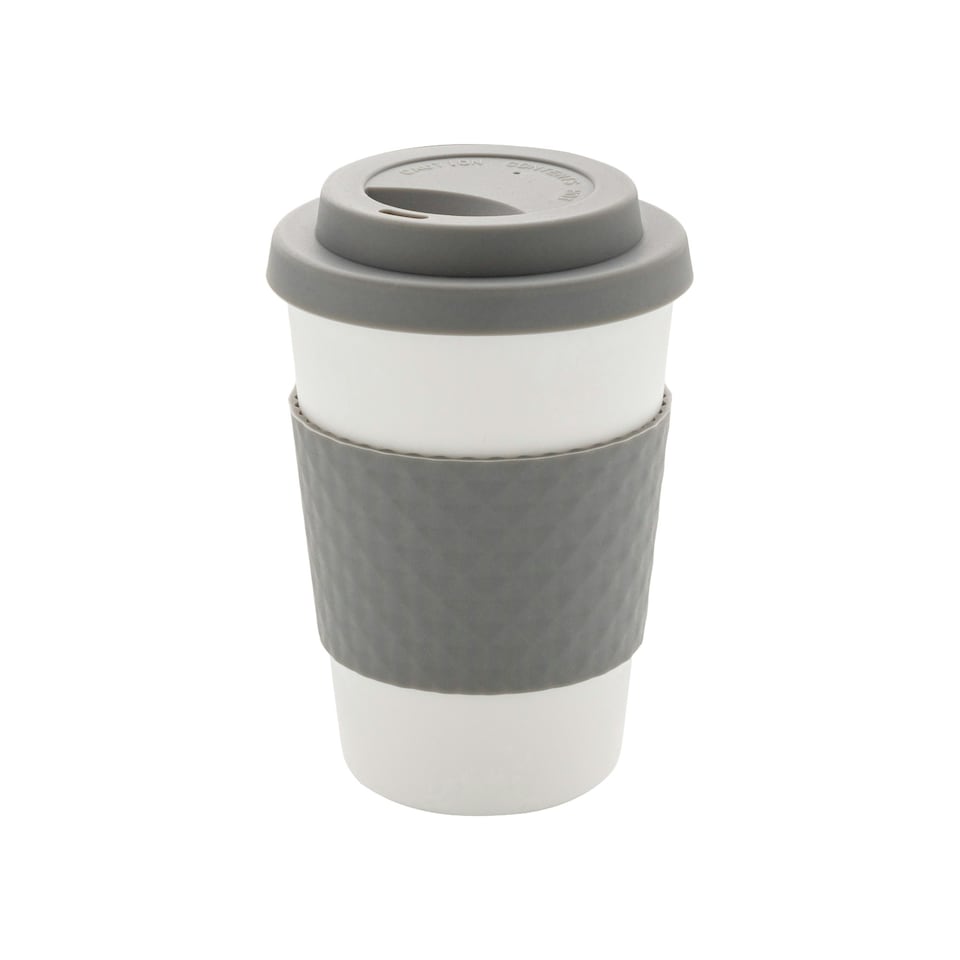 image 1 of XD Collection Reusable 270ml Coffee Machine Cup - Grey/White - One Size