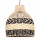 image 2 of Set of 2 Tanya - Natural Rattan Mix Pendant Lightshades | Cream | Medium | 2