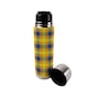 image 3 of Yellow Tartan Large Reusable Thermal Flask