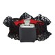 image 1 of Bristol Novelty Unisex Adults Garter With Hip Flask - Black/Silver - One Size Black | One Size