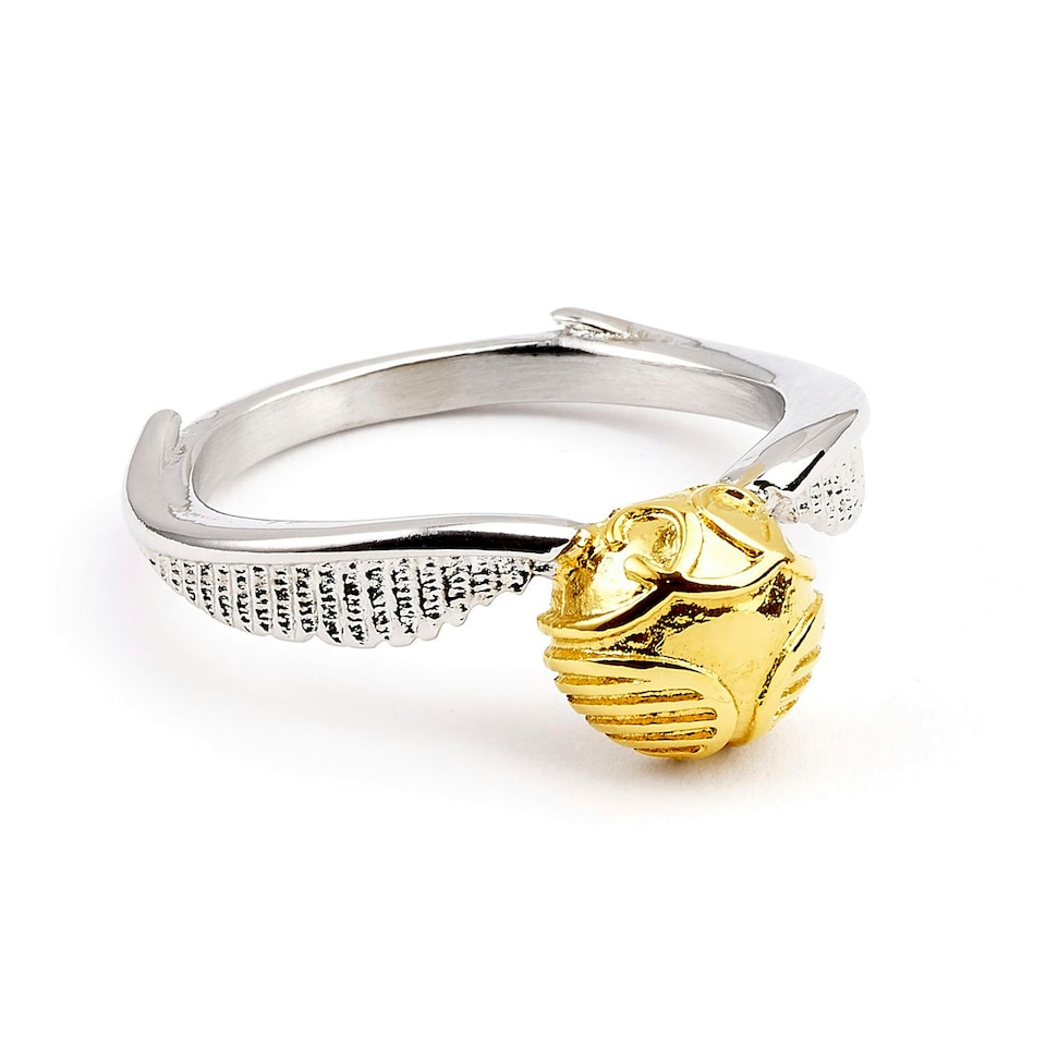 image 1 of Official Harry Potter Stainless Steel Golden Snitch Ring Small- SSR0004-S