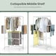 image 5 of COSTWAY H-shaped Clothes Drying Rack Hanging Dryer Stand
