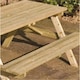 image 3 of Deluxe Picnic Garden Table (4ft x 5ft)