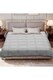 image 2 of Living and Home Alternative Quilted Duvet Insert with Corner Tabs- King Size, Grey | Grey