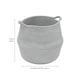 image 5 of JVL Edison Round Belly Cotton Rope Storage, Large, Grey Grey