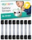image 1 of Aycorn Non-Magnetic Safety Straps 8 Pack Black