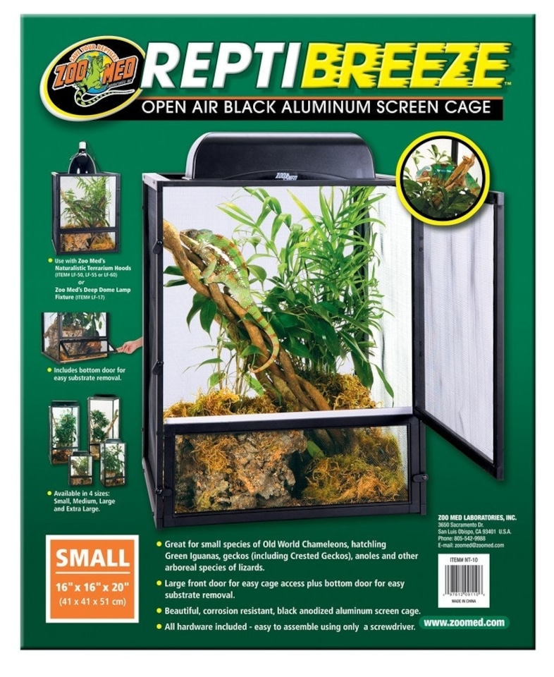 image 1 of Zoo Med ReptiBreeze Open Air Screen Cage White