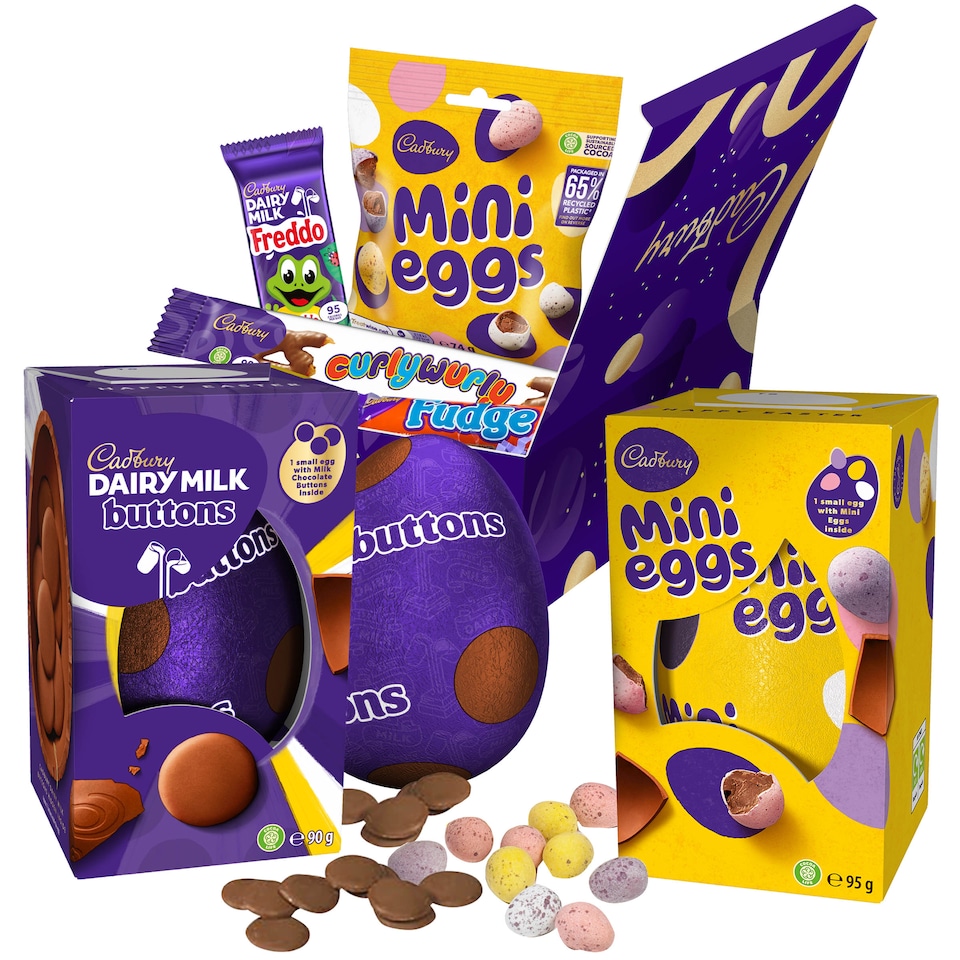 image 1 of Cadbury Chocolate Easter Eggs Gift Bundle