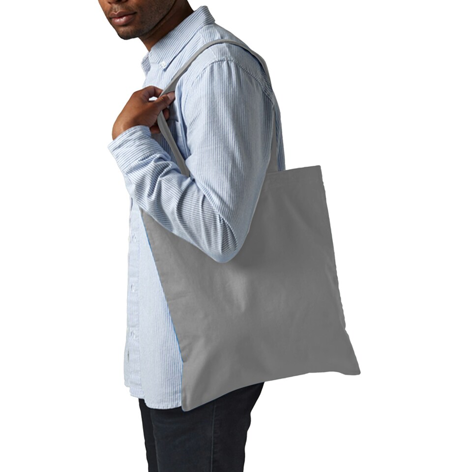 image 1 of Westford Mill Promo Bag For Life - 10 Litres (Pack Of 2) - Pure Grey - One Size