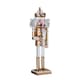 image 9 of 30cm Wooden Christmas Nutcracker Soldier Decoration with Gold Body and Shoes
