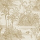image 1 of Muriva Eden Collection Tropical Toile Wallpaper - Gold - 10m x 53cm Gold