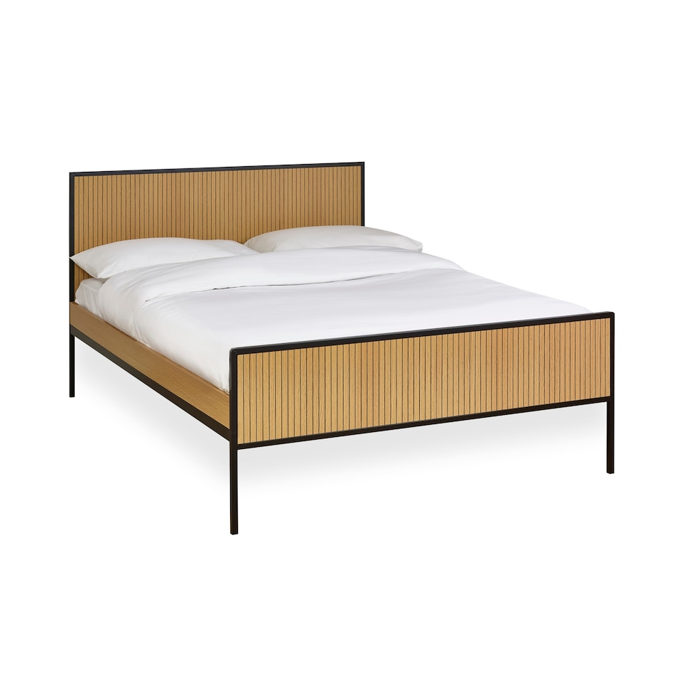 image 1 of Horizon Oak Effect  Bed Frame -  King (150cm)