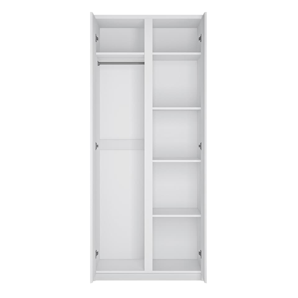 image 1 of Fribo 2 Door Wardrobe in White