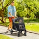 image 6 of PawHut Foldable Dog Carriage w/ Universal Wheels, Shock Absorber - Black