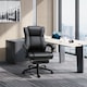 image 2 of Vinsetto Executive Home Office Chair, Computer Chair, with Foot Rest, Black