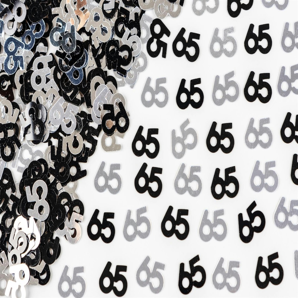 image 1 of 4 packs 65th Confetti