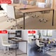 image 4 of Vida Designs Calbo Office Chair Computer Desk Table Chair, Beige
