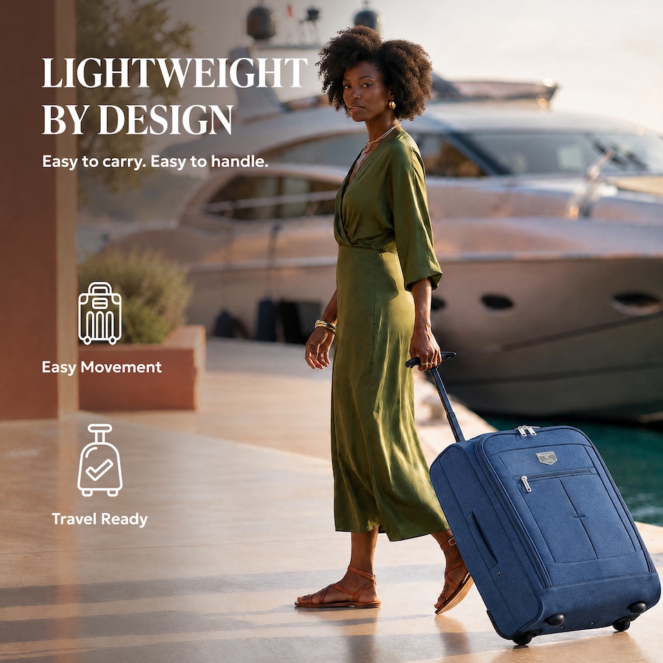 image 1 of Lugg Mars Soft Cabin Bag with Wheels 56x45x25cm for EasyJet Overhead Locker