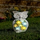 image 2 of Pack of 1 Solar Owl Garden Ornament Grey | One Size