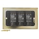 image 5 of Volex Crabtree Brass Gold 3-Gang Dimmer Light Switch