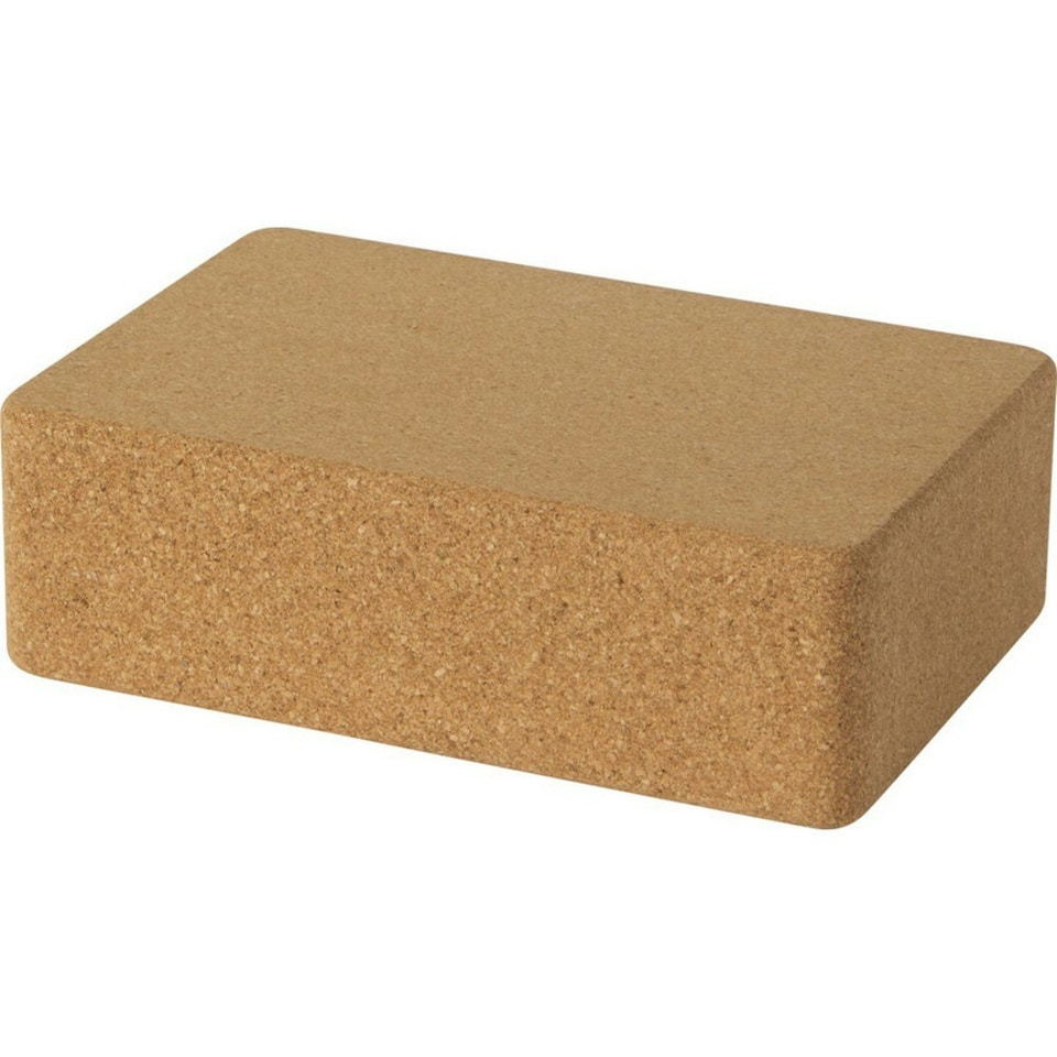 Trikona Cork Yoga Brick - Natural - 7cm x 22cm x 14.5cm