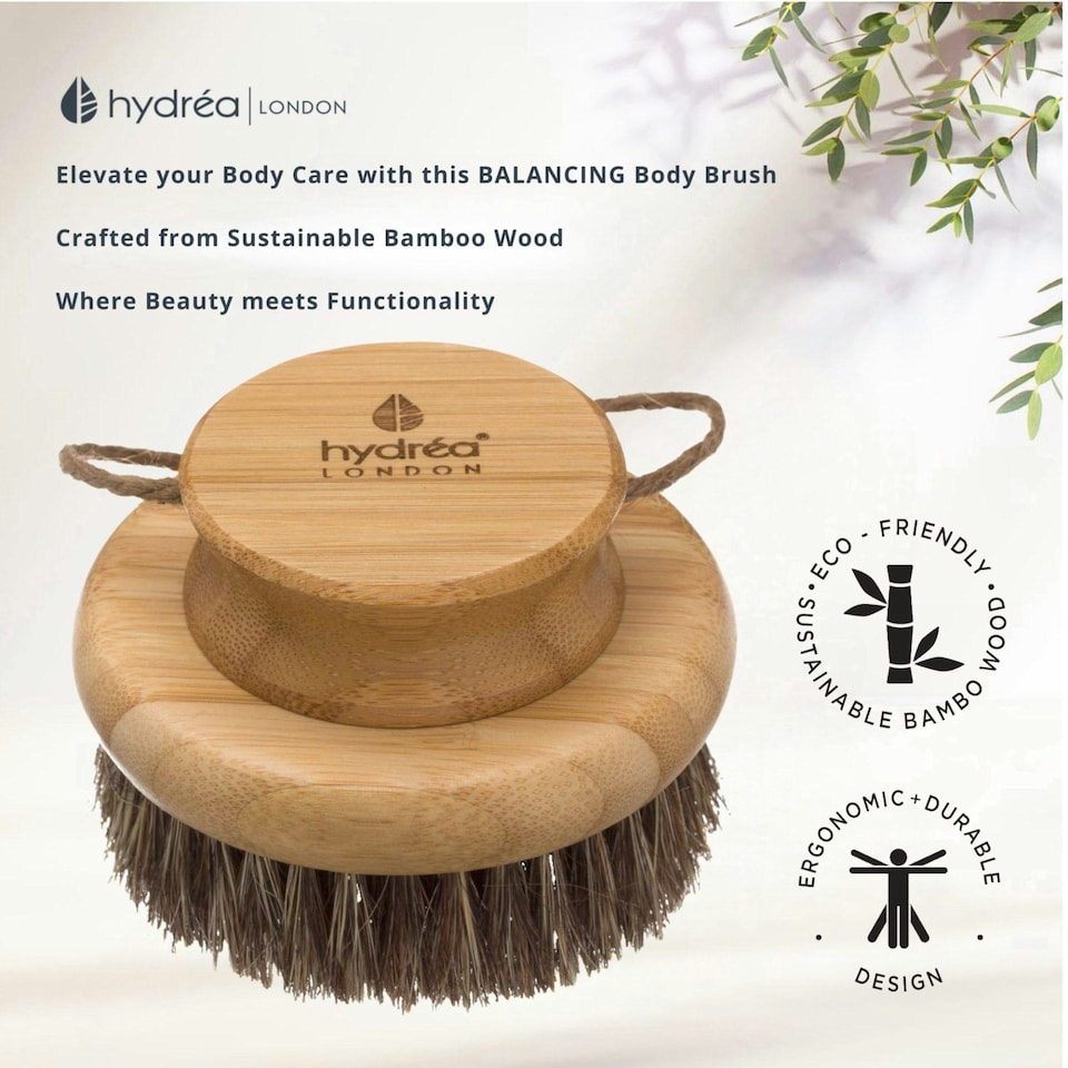 image 1 of Hydréa London Round Bamboo Body Brush