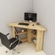 image 4 of Corner Computer Desk with Shelves | Yellow | Sapphire Oak | 1