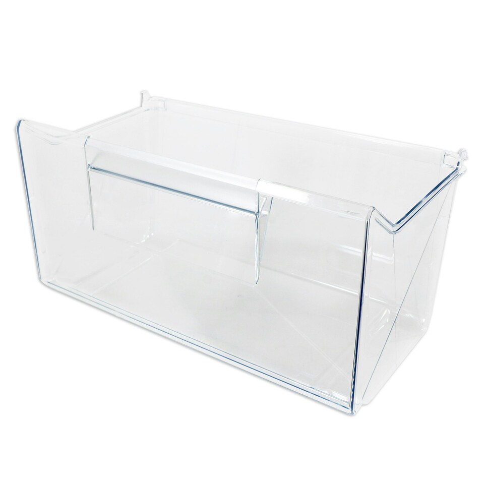 image 1 of SPARES2GO Bottom Drawer for Zanussi ZNFN ZNFR ZNHN ZNHR ZNLK ZNLN ZNLR ZNNN ZUNN Fridge Freezer Lower Container Box Clear