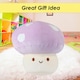 image 7 of Lilac Mushroom Mochi Soft Toy Cute Plushie Huggable Cuddly Plush 30cm Lilac